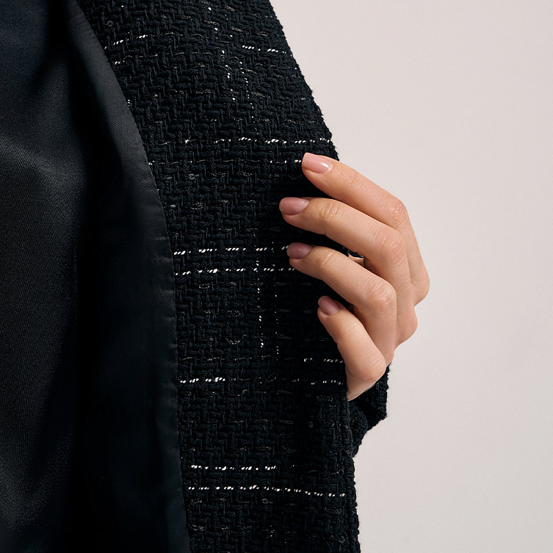 Жакет О25.Ш02.049 чёрная диона