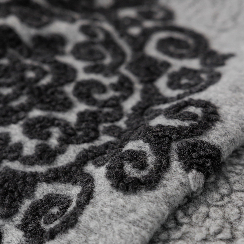 Плед Колористика орнамент серый