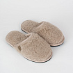 Домашние тапочки Меринос бежевый