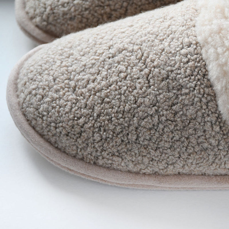 Домашние тапочки Терма бежевый букле