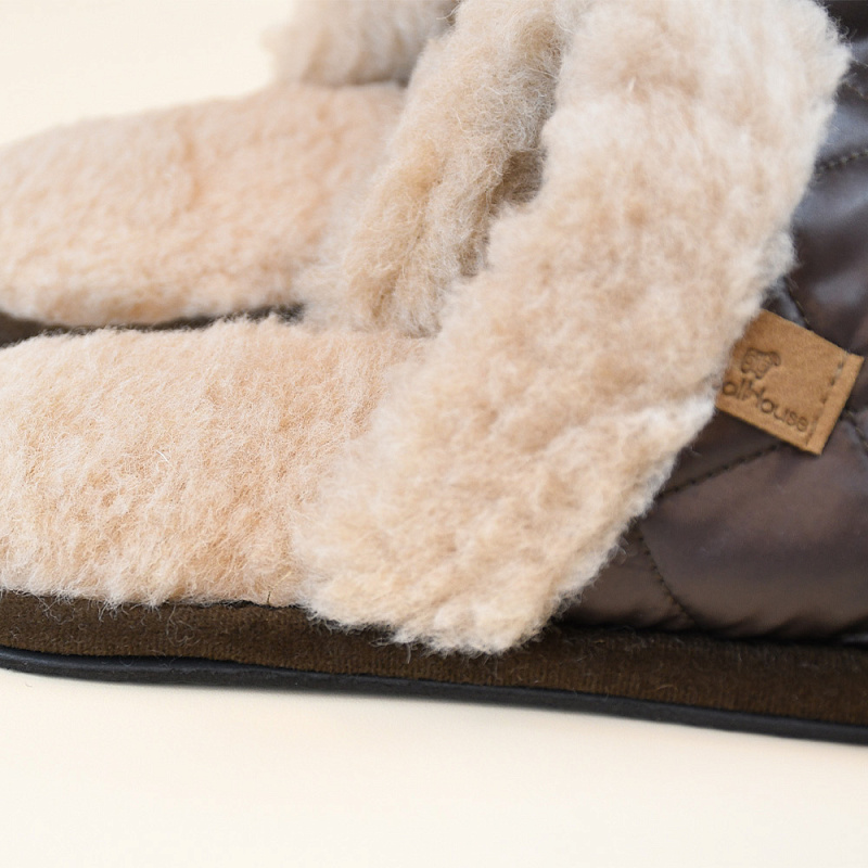 Домашние тапочки Камо коричневый