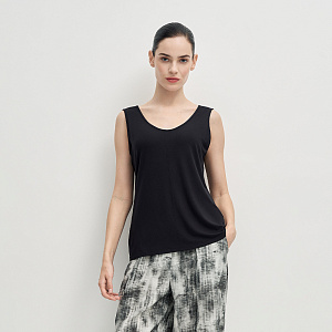 Блуза (топ) В26.Ш46.552/3 чёрная гуашь