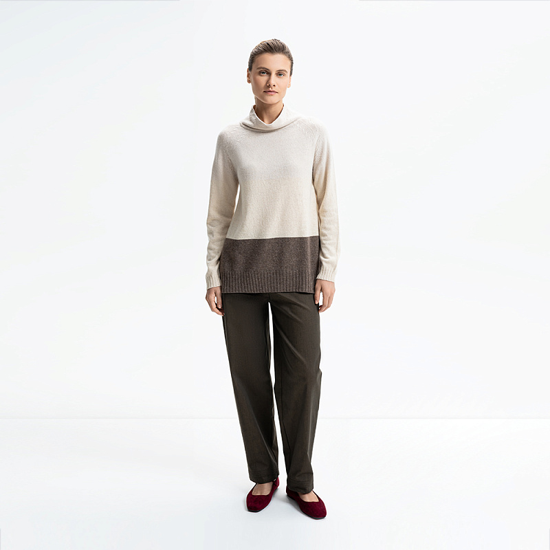 Пуловер BAS.Т80.078 бежевый каскад