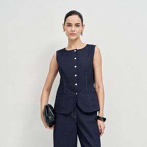 Жилет В26.Ш01.032 звёздный холст