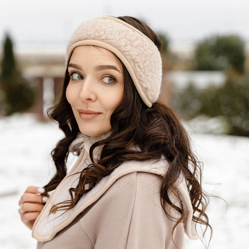 Повязка меховая на голову