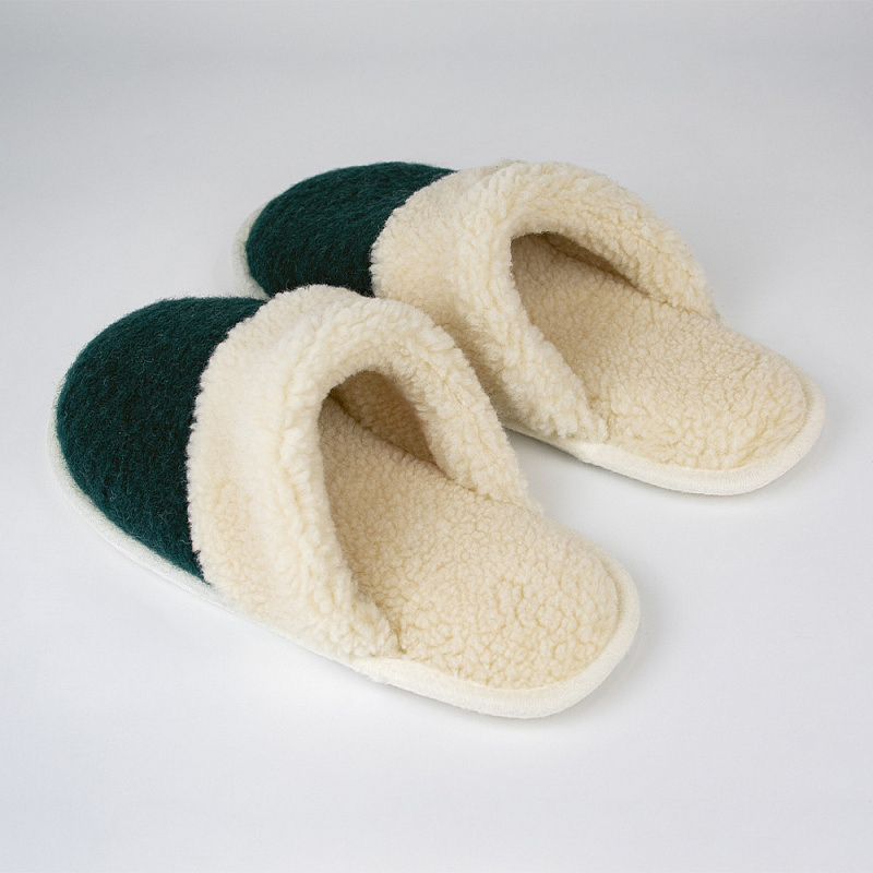 Домашние тапочки Хвоя зелёный