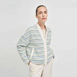 Жакет В26.Ш02.059 лазурный гобелен