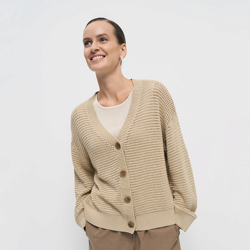 Жакет В25.TИ84.018/1 охристый лён