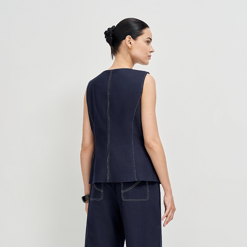 Жилет В26.Ш01.032 звёздный холст