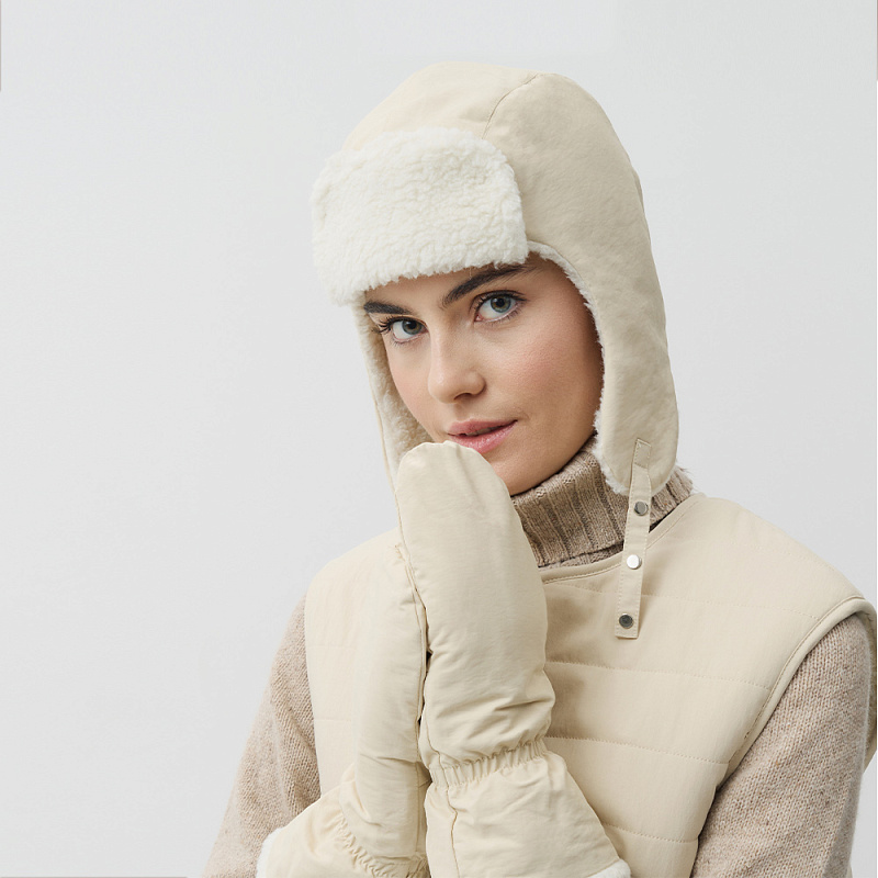 Варежки Нил молочный М