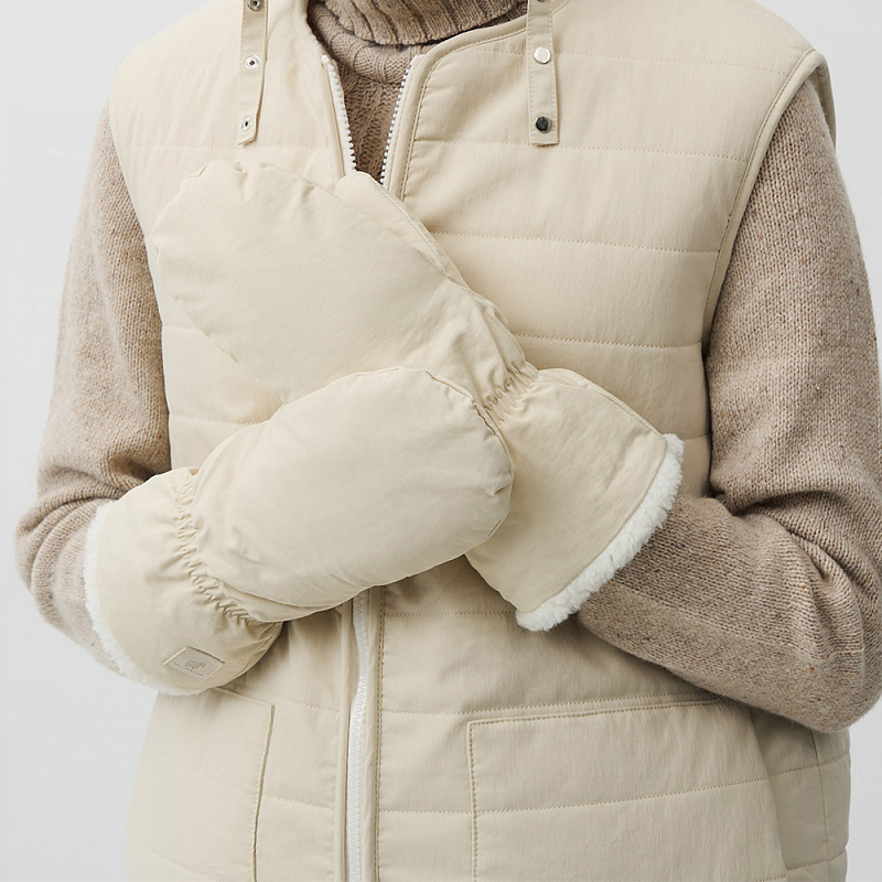 Варежки Нил молочный М