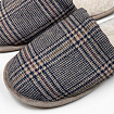 Домашние тапочки Нордик бежевая клетка