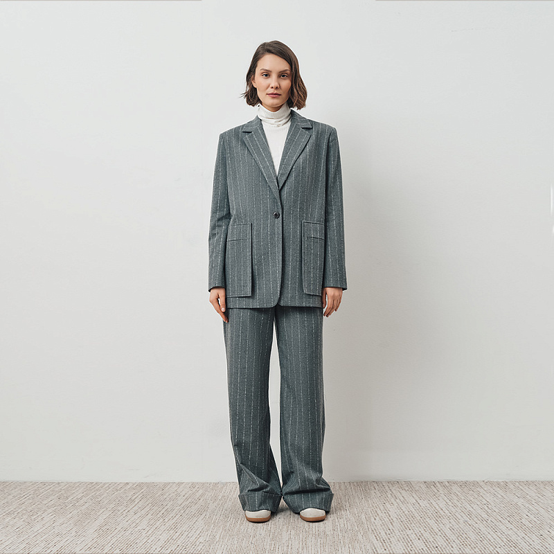 Жакет О24.Ш02.032 серое эхо