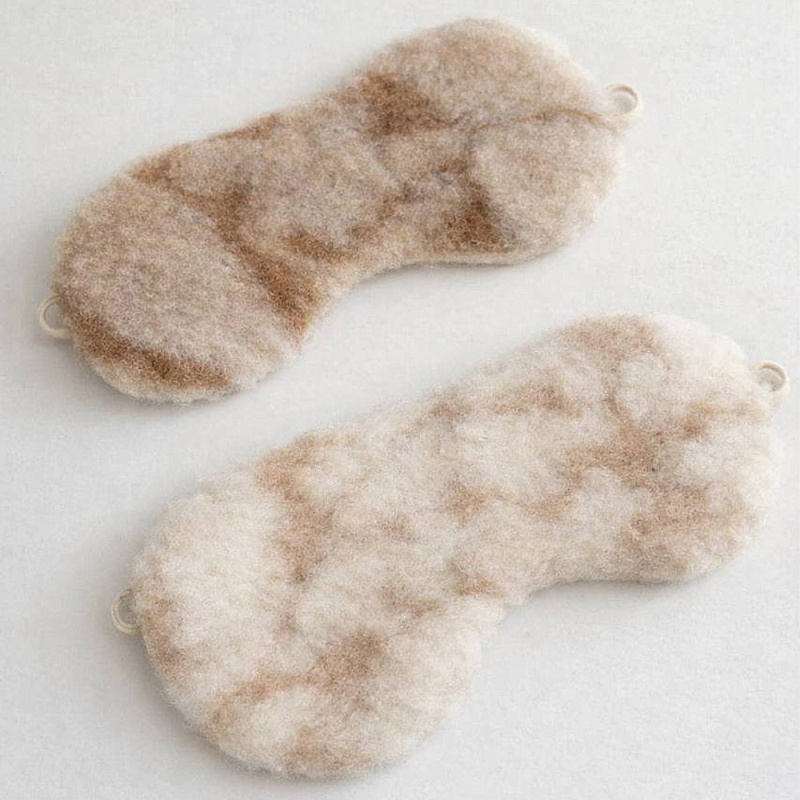 Повязка меховая на глаза