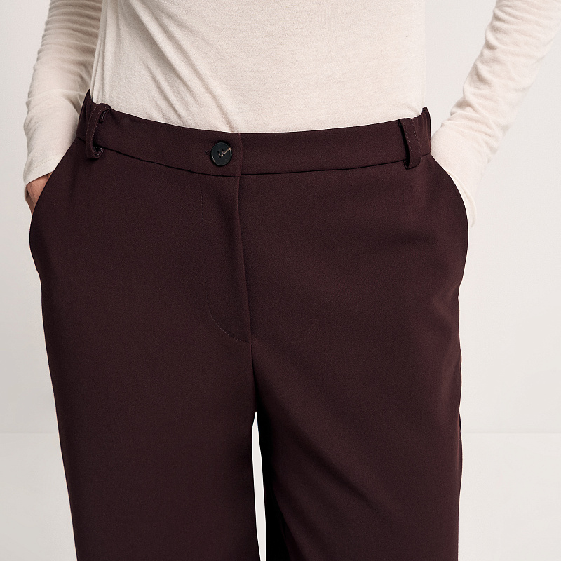 Брюки О25.Ш21.261 бордовый кармин