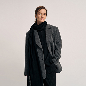 Полупальто О25.Ш98.141 грозовое небо